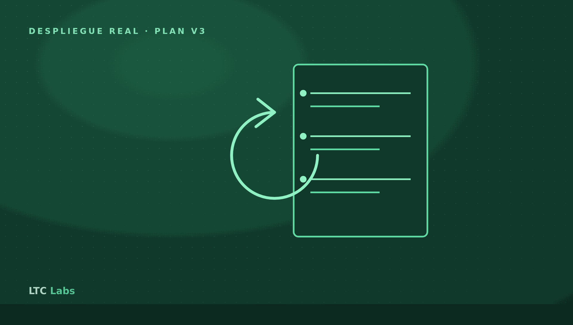 Despliegue real: un plan por fases y un snapshot para rebobinar